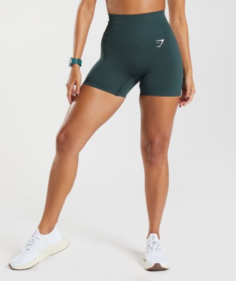 Szorty Gymshark Vital Seamless 2.0 Damskie Ciemny Zielone | PL 923VCX